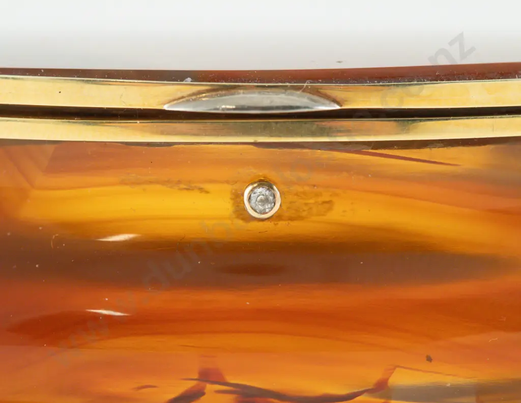 Russian Faberge Cornelian Snuff Box Image 1++