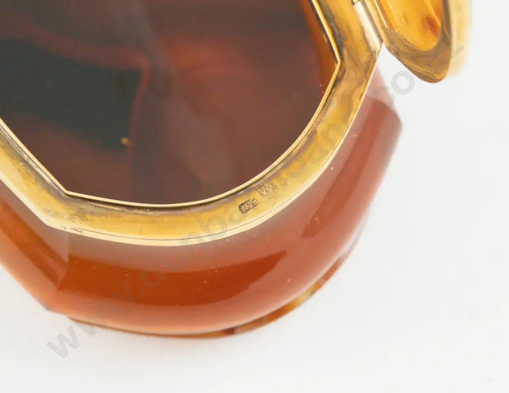 Russian Faberge Cornelian Snuff Box Image 1++