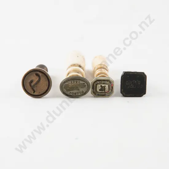 Four Victorian Seal Fobs