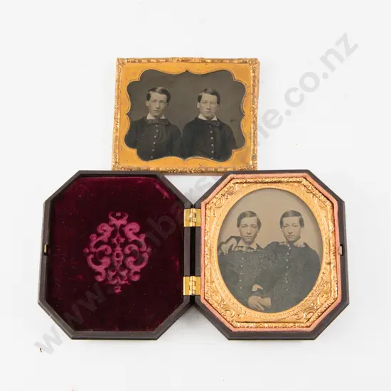Mid C19th Vulcanite Cased Daguerreotype