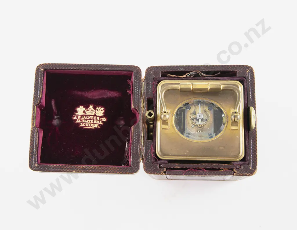 Late Vict Brass Carriage Clock Image 1++