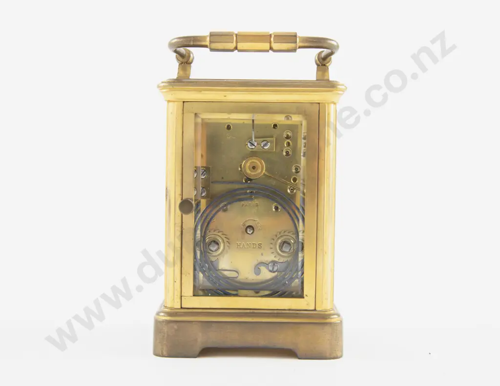 Late Vict Brass Carriage Clock Image 1++