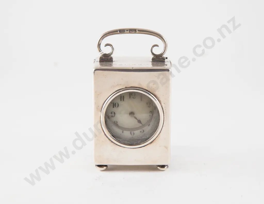 Edw VII S/S Bedside Timepiece by The Goldsmiths & Silversmiths Co Ltd Image 1++