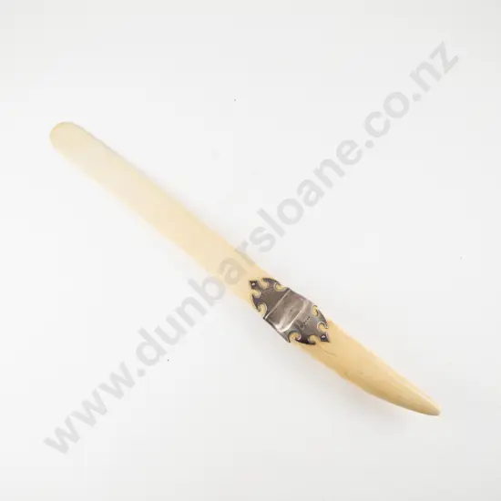 Large Vict Ivory & S/S Mounted Page Turner