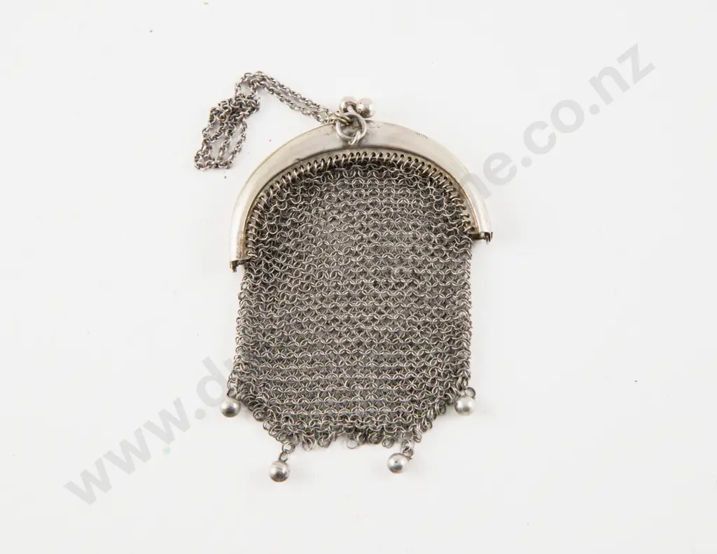 .800 Silver Mesh Coin Purse Image 1++