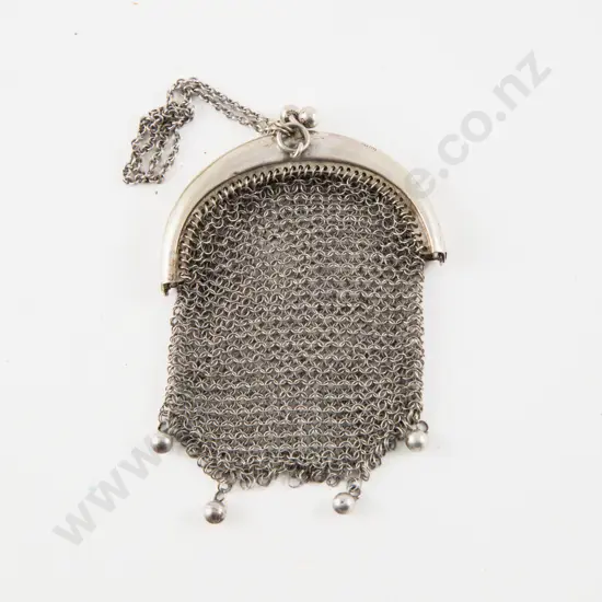 .800 Silver Mesh Coin Purse