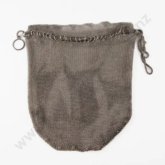 Early C20th Britannia Standard .950 Silver Mesh Purse