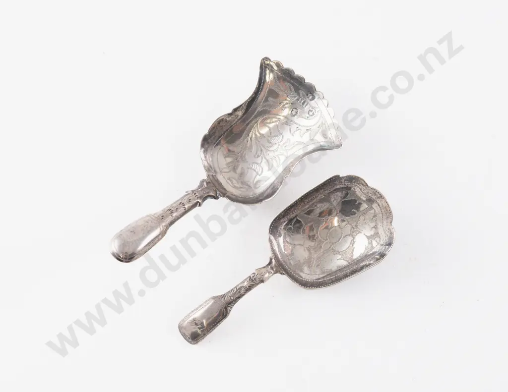 Two S/S Tea Caddy Spoons Image 1++