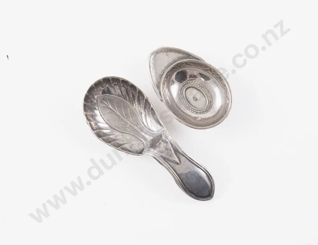 Two S/S Tea Caddy Spoons Image 1++