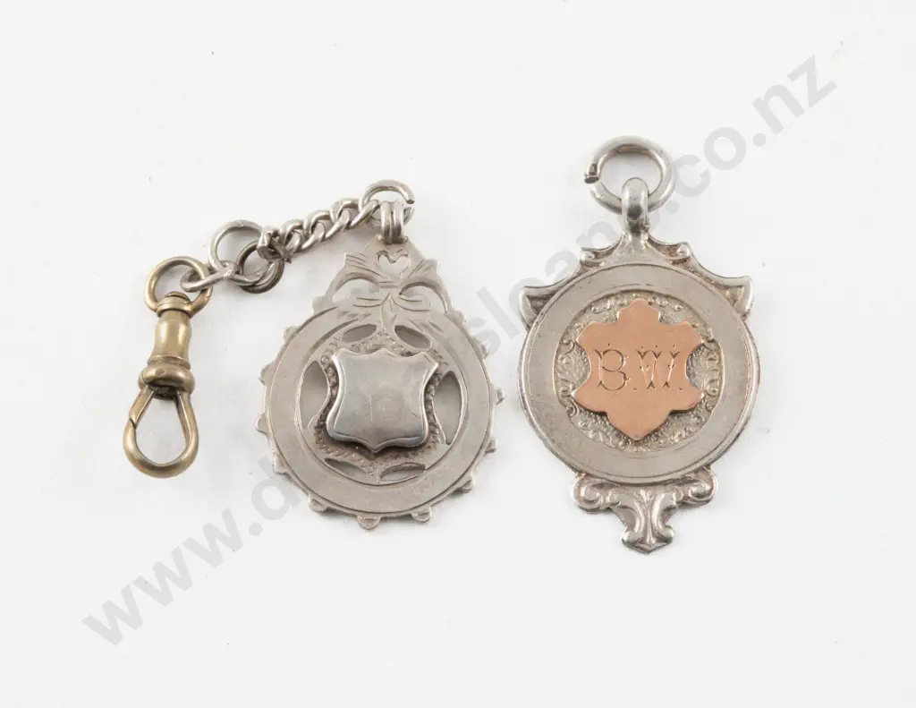 Two S/S Medallions Birmingham 1916 and 1925 Image 1++