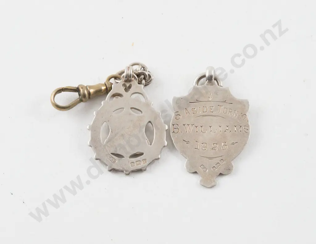 Two S/S Medallions Birmingham 1916 and 1925 Image 1++