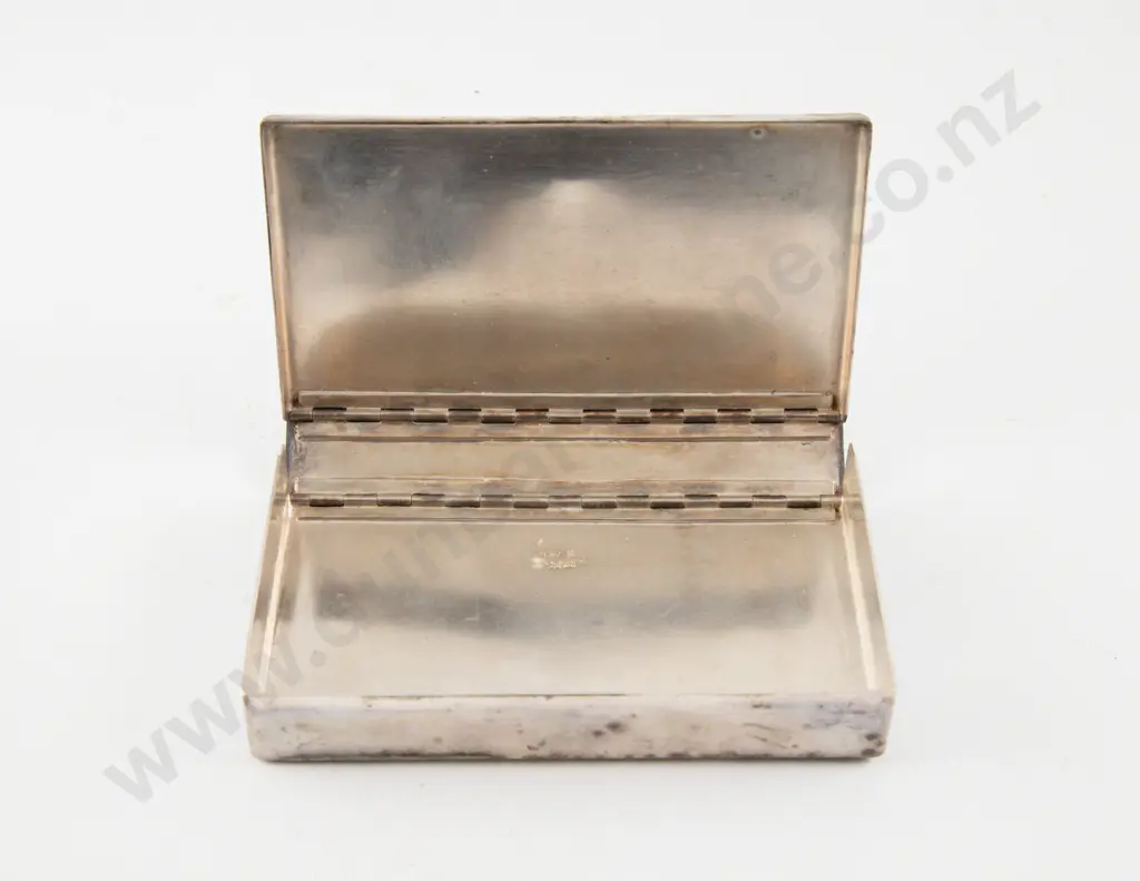 Horse Riders Vintage (WWI) Leather Cased S/P Sandwich Tin by Swaine & Brigg London Image 1++
