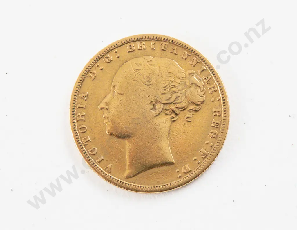 1872 Victoria Gold Sovereign no mint mark Image 1++