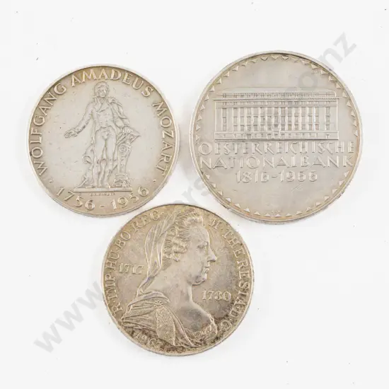 Austria 1966 50 Schilling 150 Years Of National Bank Of Austria Silver Coin