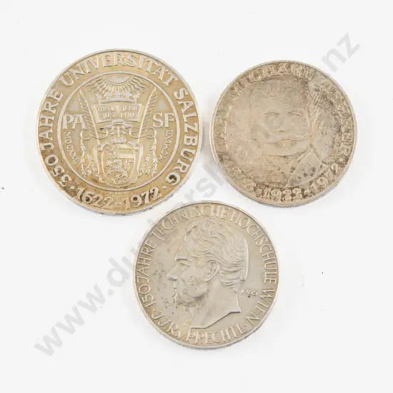 Austria 1972 50 Schilling Seal of Salzburg University Silver Coin