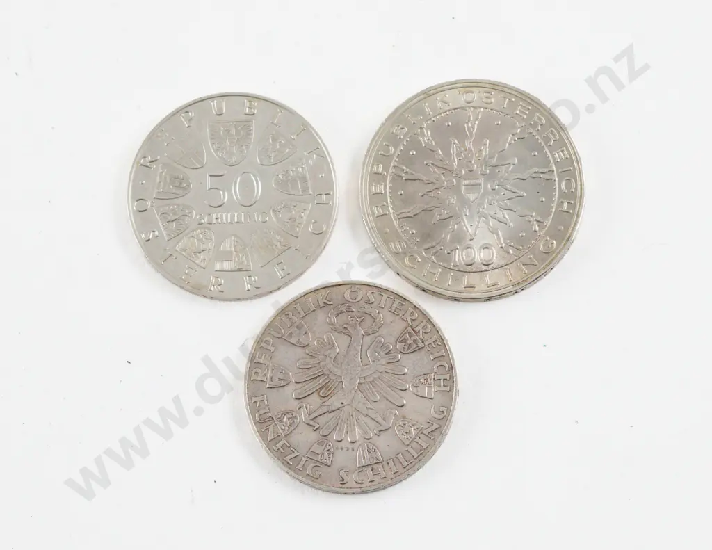 Austria 1969 50 Schilling King Maximilian I Silver Coin Image 1++