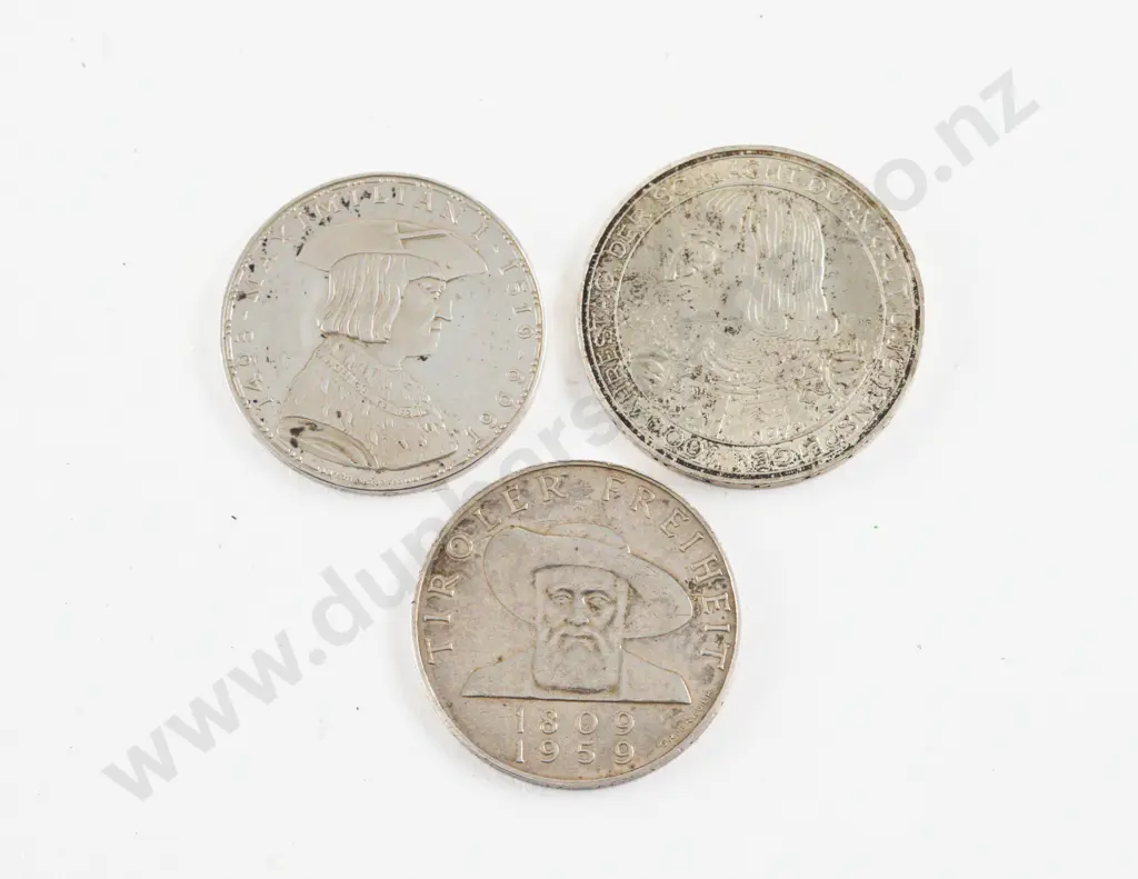 Austria 1969 50 Schilling King Maximilian I Silver Coin Image 1++