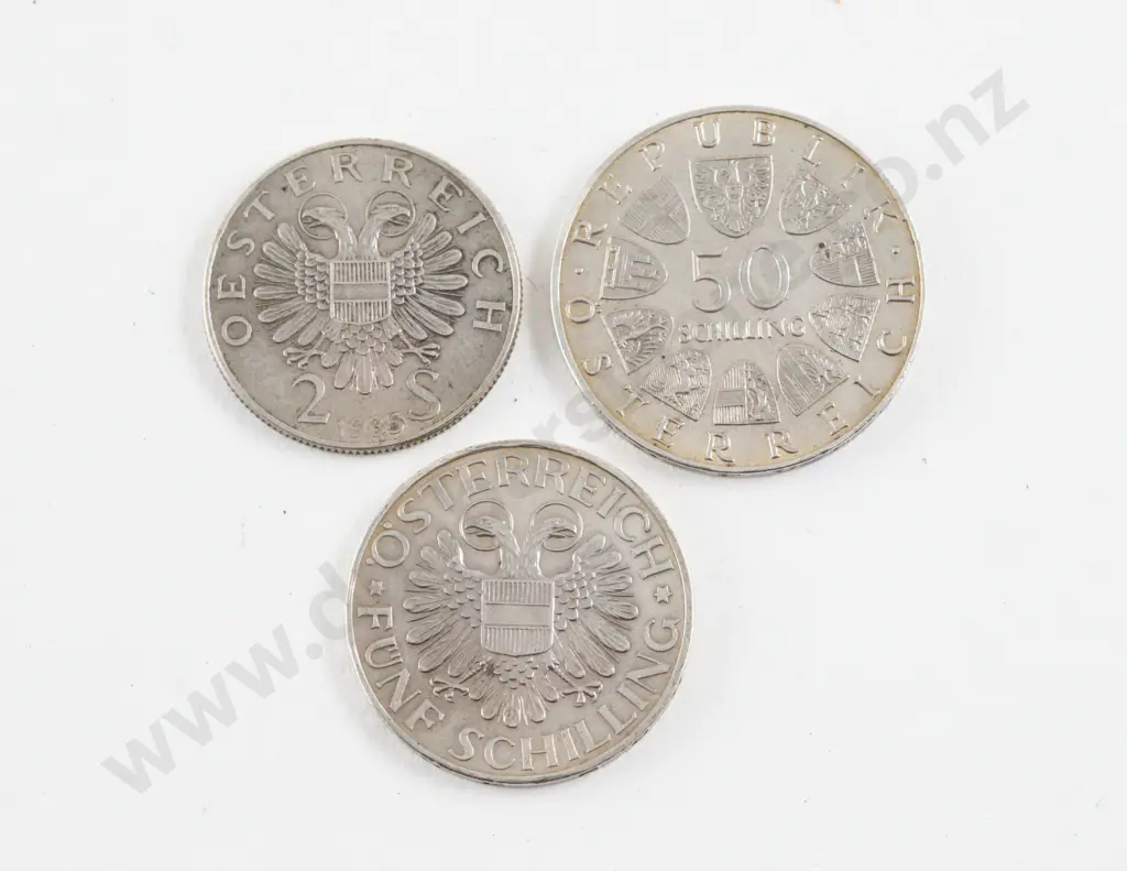 Austria 1965 50 Schilling 600th Of Vienna University Rudolf IV Silver Coin Image 1++