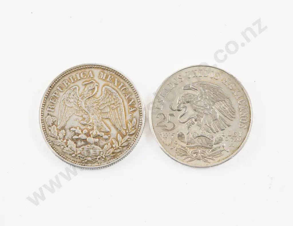 Mexico 1909 Mo GV Silver Peso Image 1++