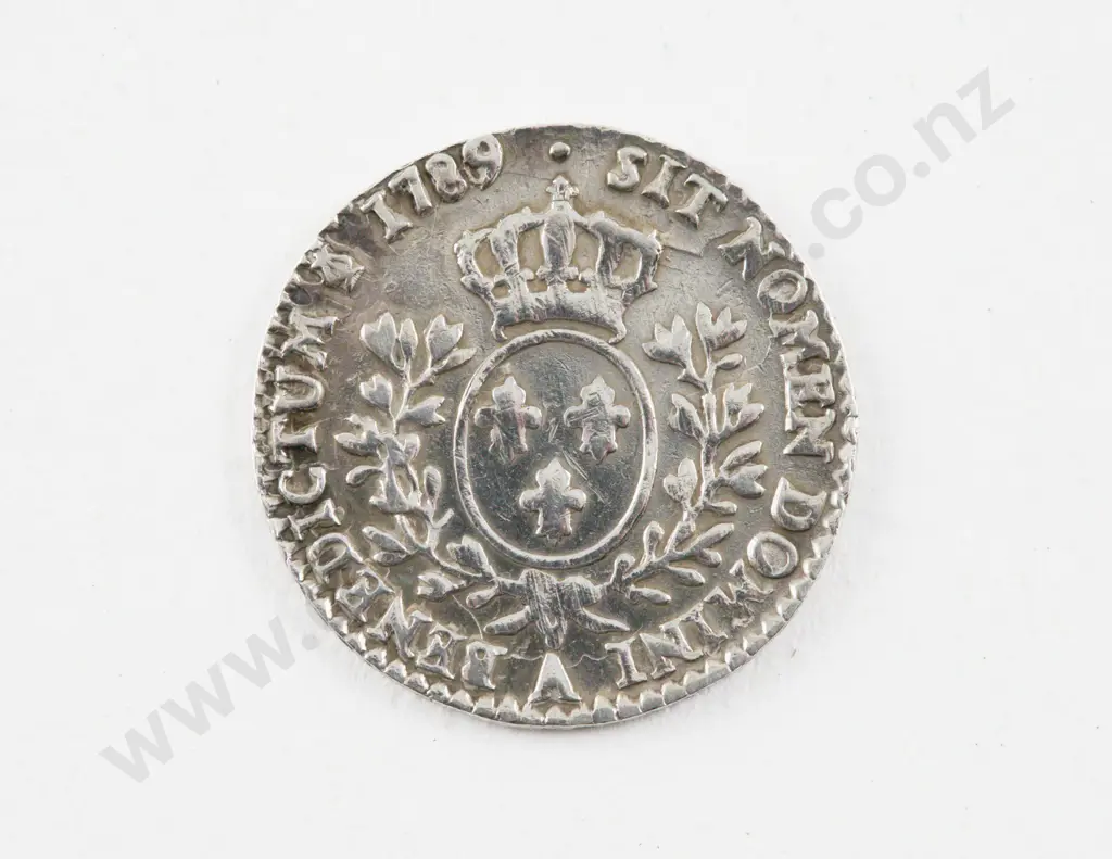 France 1789 Louis XVI Silver Ecu Image 1++