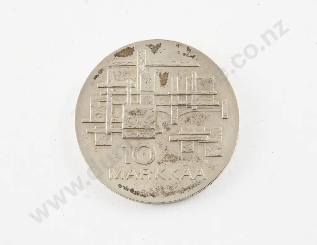 1967 Finland 10 Markkaa Silver Coin Image 1++