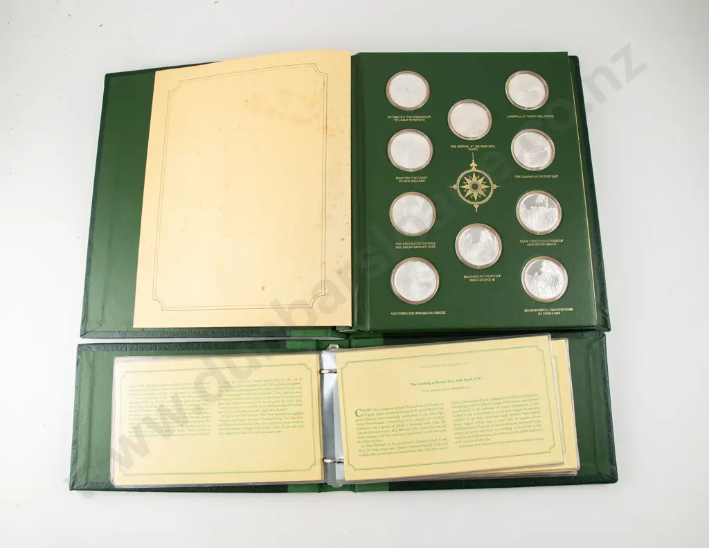 Franklin Mint 1979 The Voyages of Captain James Cook 20 Medals Sterling Silver Edition Image 1++