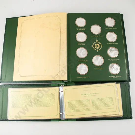 Franklin Mint 1979 The Voyages of Captain James Cook 20 Medals Sterling Silver Edition