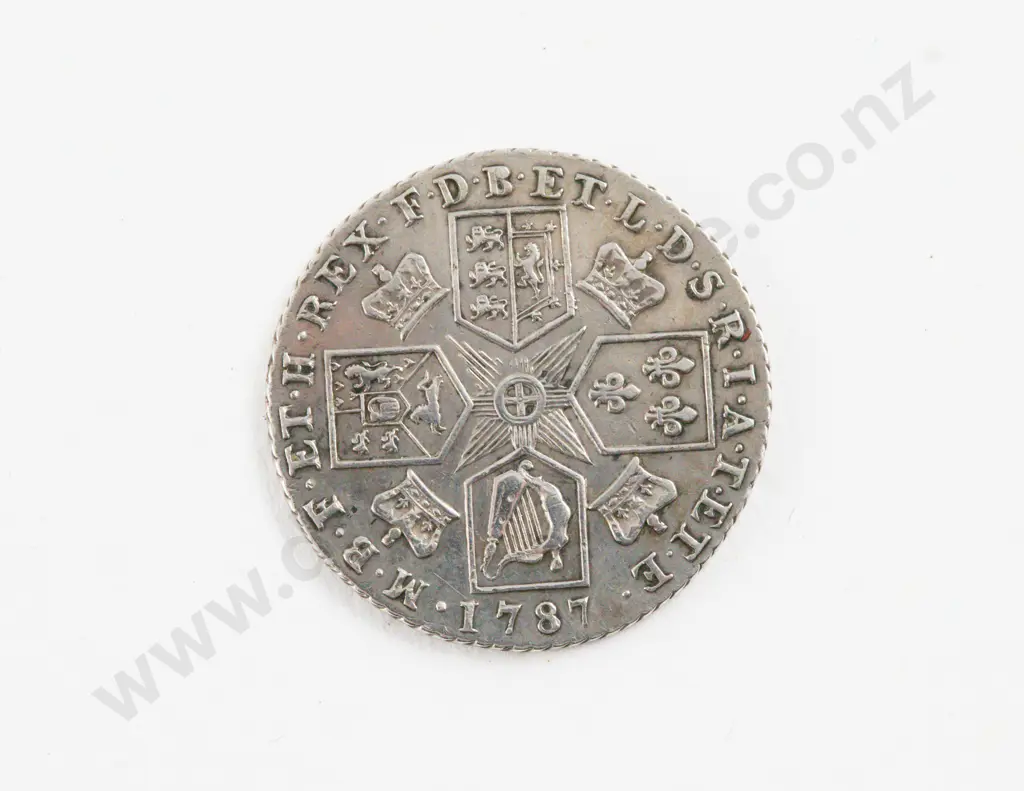 UK GeoIII 1787 Silver Shilling Image 1++