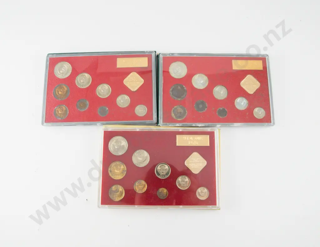 Coins of the USSR 1974 1975 1976 Leningrad Mint Image 1++