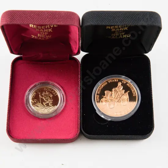 NZ 1997 Bonanza Gold Unc $10 and 1998 100 Years of Motoring Unc $10