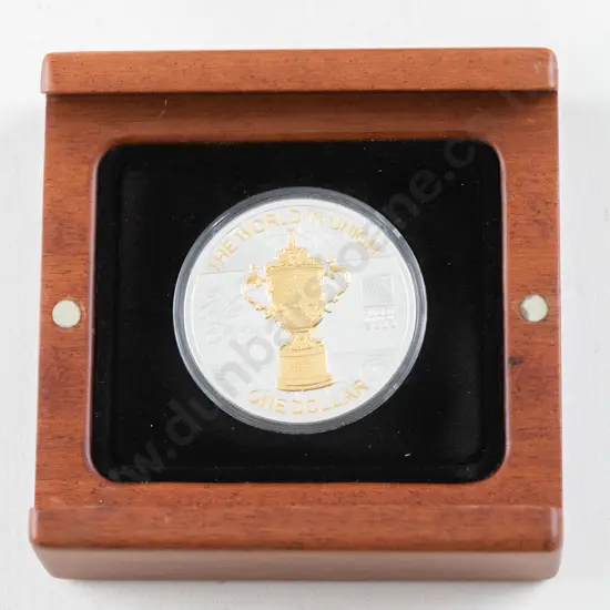 NZ 2011 The Webb Ellis Cup One Dollar Coin Silver Proof Coin