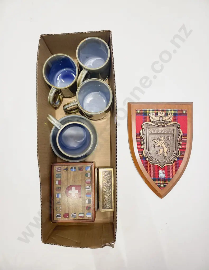 Box of Assorted Including Wade Tankards Image 1++