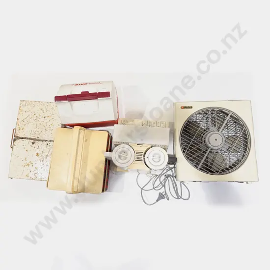 Box Quantity of Assorted incl Vintage Camp Cooker Chilly Bin Teasmaid etc