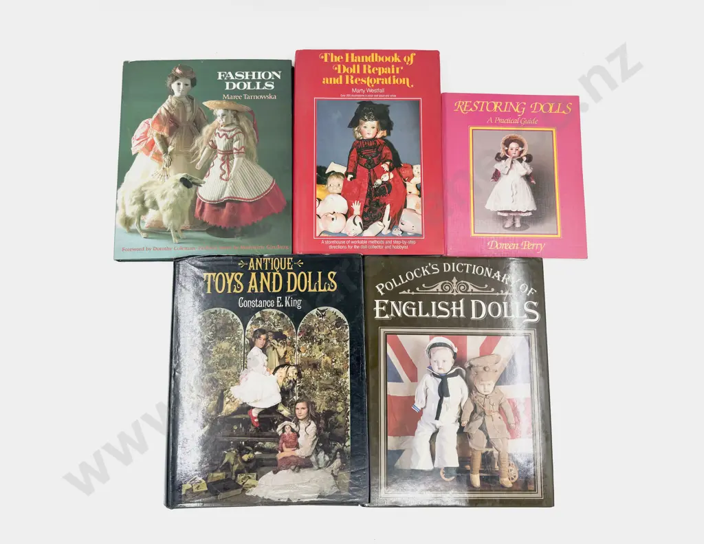 Five Assorted Doll Reference Books Image 1++
