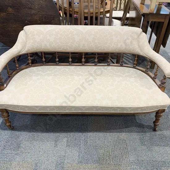 Victorian Spindle Back Parlour Sofa