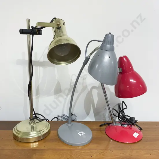 Three Assorted Table Lamps