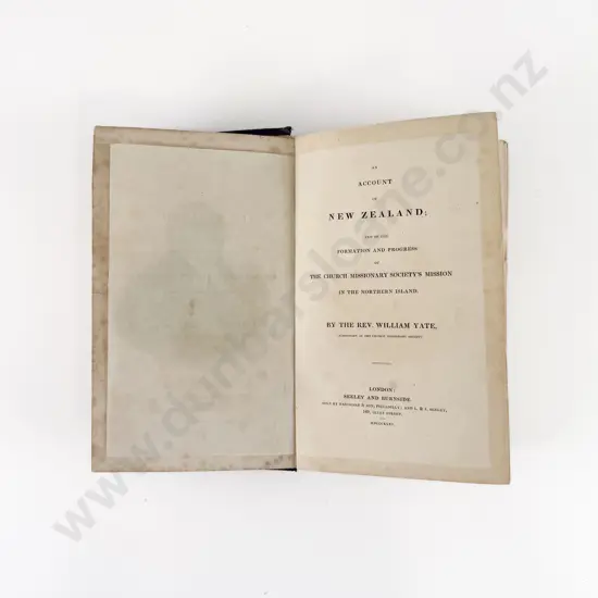 Yate Rev William - An Account of New Zealand 1835