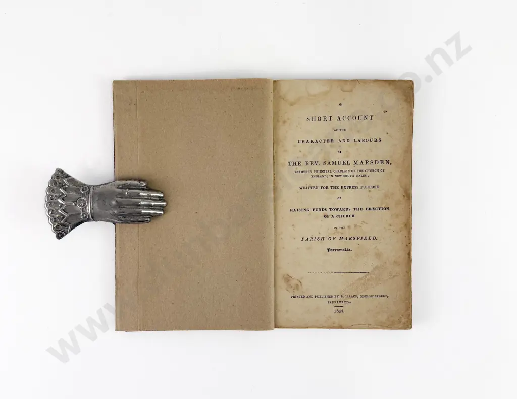 (-) A Short Account of the Character And Labours of Samuel Marsden Image 1++