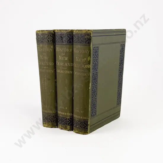 Rusden G W - History of New Zealand (3 Volumes)