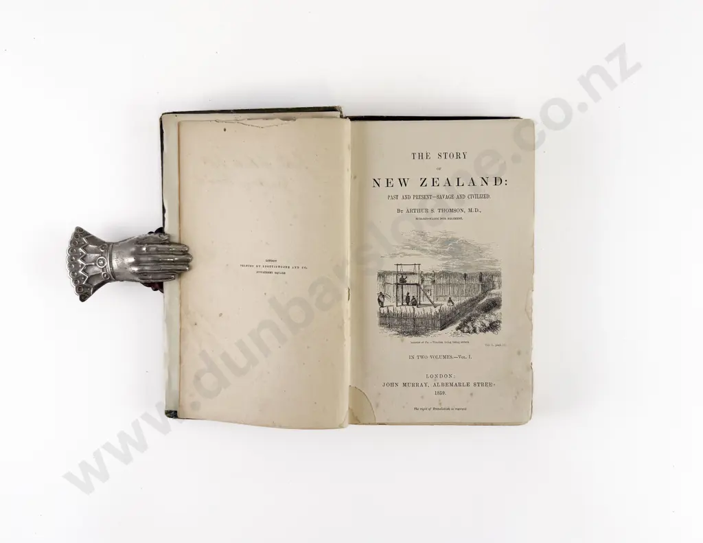 Thomson, Arthur S., The Story of New Zealand (2 Volumes) 1859 Image 1++