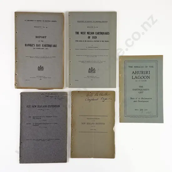 5 Vintage NZ Historical Pamphlets