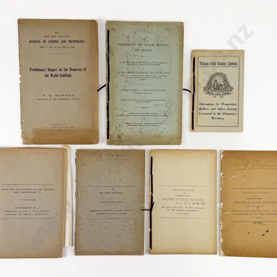 6 Early Booklets On The NZ Goldfields & Mining
