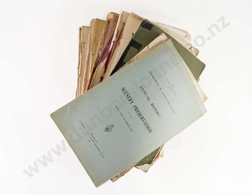 Collection Of Department Of Lands And Surveys NZ Annual Reports Circa 1900-1929 Image 1++