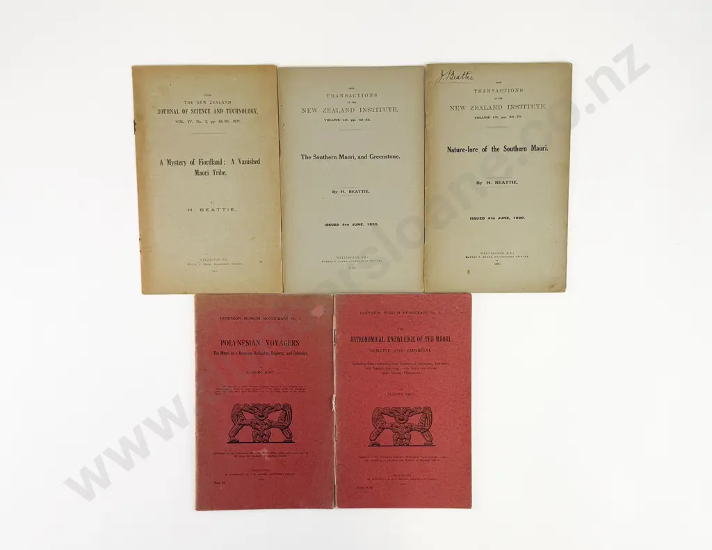 2 Elsdon Best Dominion Museum Monographs Image 1++