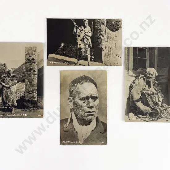 4 Tanner Bros Ltd Maoriland Photographic Series Postcards c1910-20
