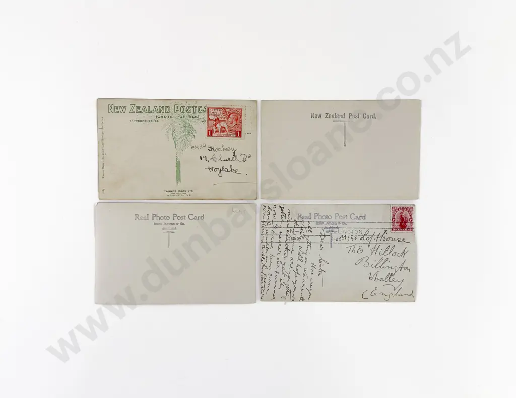 4 Vintage Maori Black & White Postcards Image 1++