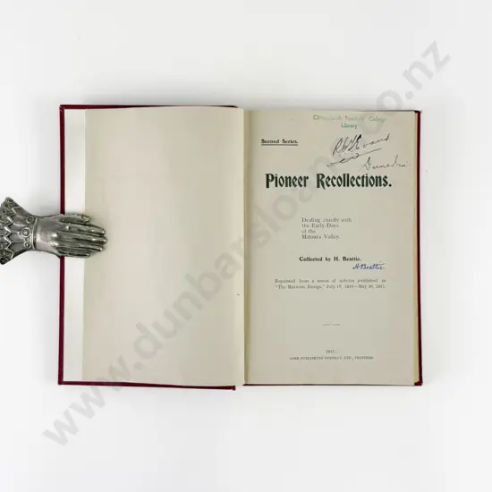 Beattie Herries - Pioneer Recollections (Signed copy)