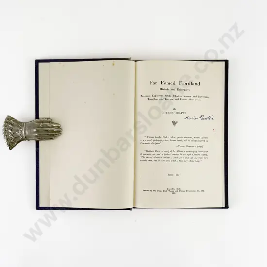 Beattie Herries - Far Famed Fiordland (Signed copy)