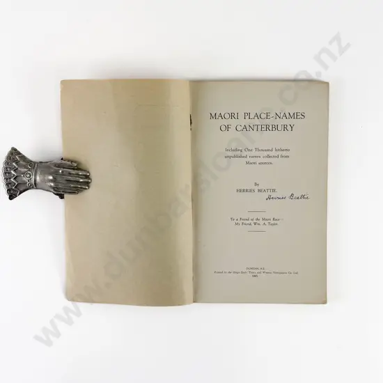 Beattie Herries - Maori Place-Names Of Canterbury