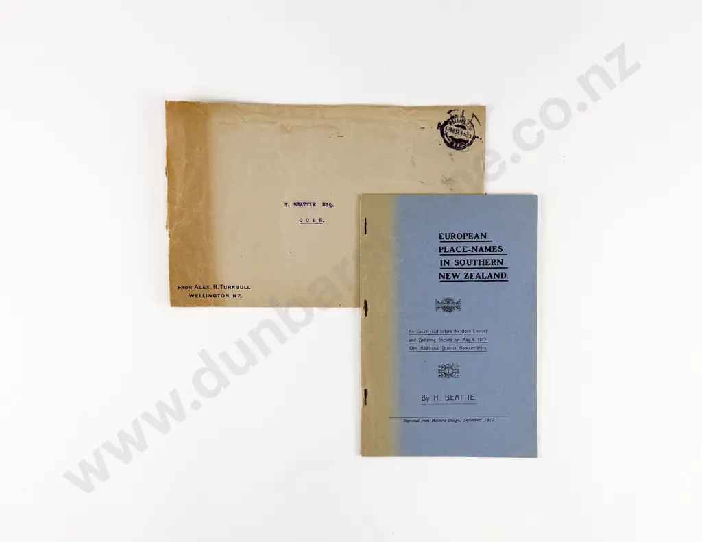 Beattie Herries - European Place-Names In Southern New Zealand Image 1++